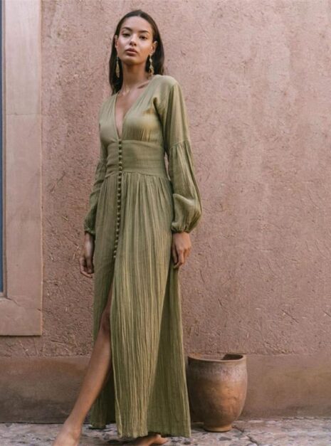 Green Long Dress