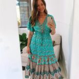 Green Long Dress (4)