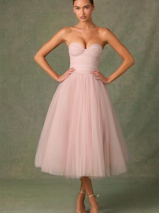 Pink Midi Dress