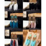 6 Feather Earrings