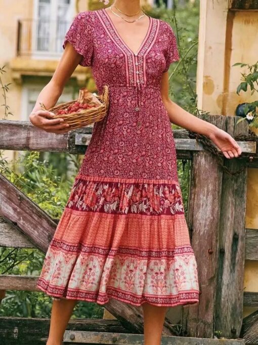 Red Long Dress (2)