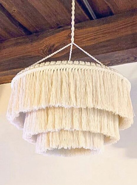 abat jour macrame s 2