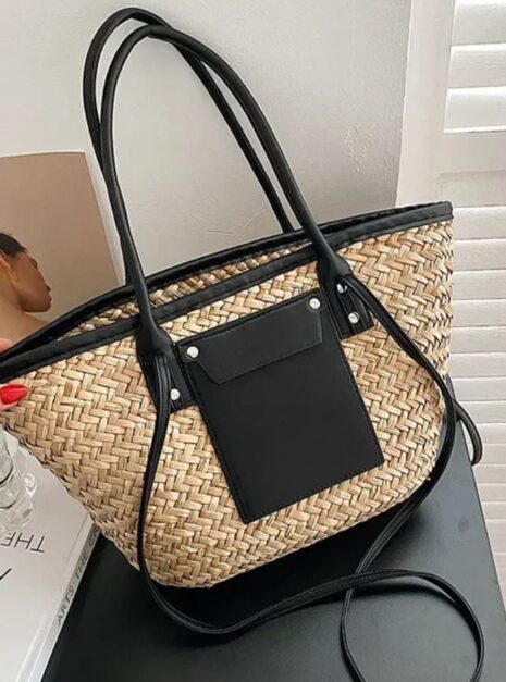 sac cabas bandouillere noir 1