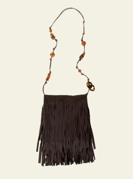 sac a main frange noir