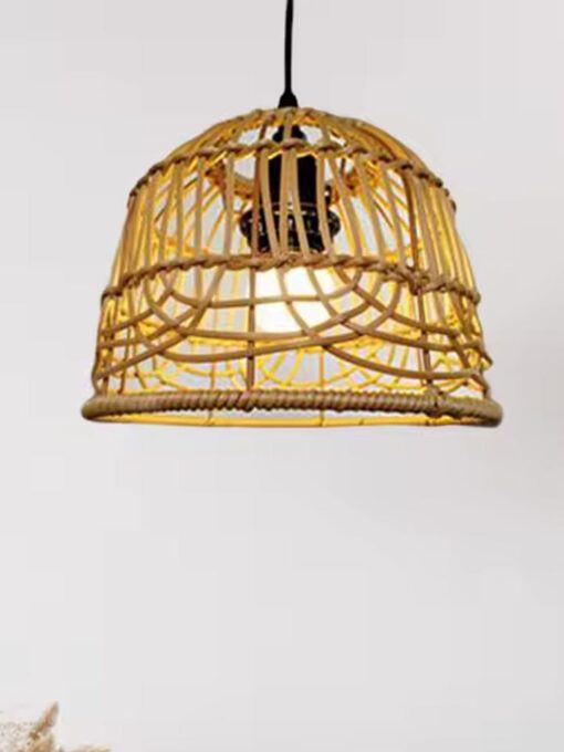 Paralume in rattan naturale D20 cm