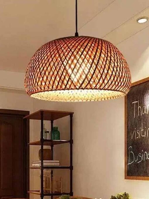SILON lampada a sospensione in rattan
