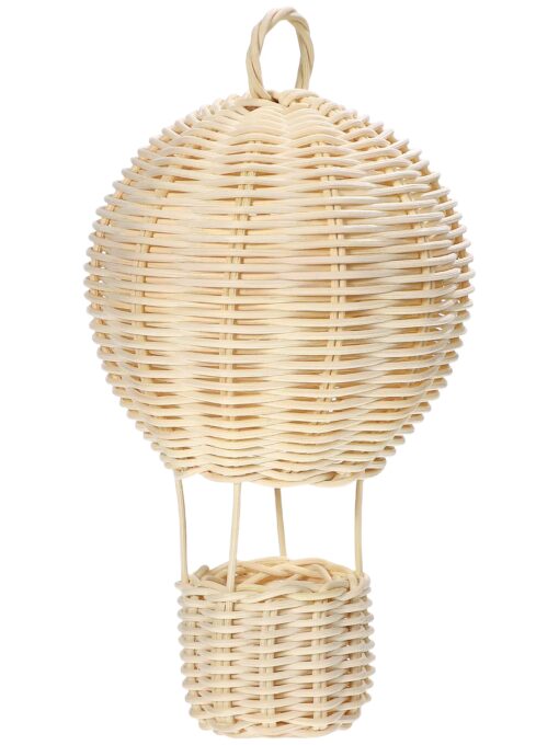 Mongolfiera in rattan 10x18 cm