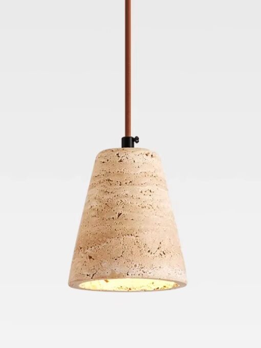 Lampada a sospensione in travertino 11x14 cm