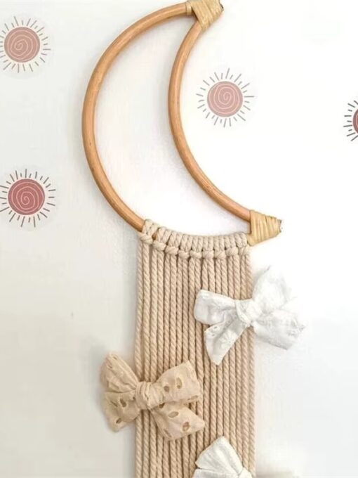 Luna in rattan (decorazione da parete)