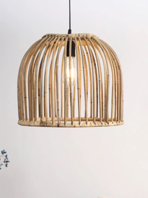 Lampada a sospensione "Birdcage" in rattan D35 cm